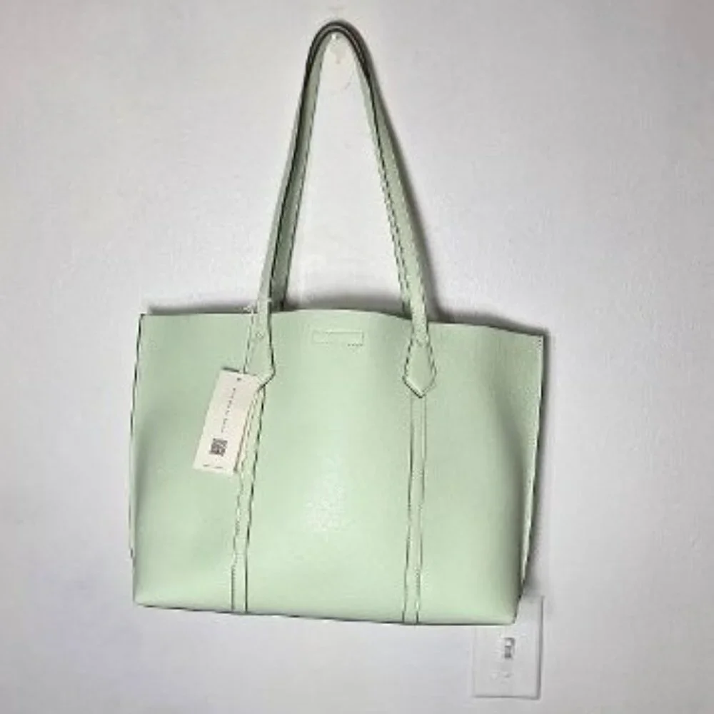 Tory Burch $378 Medium Pery Tote Meadow Mist NWT!